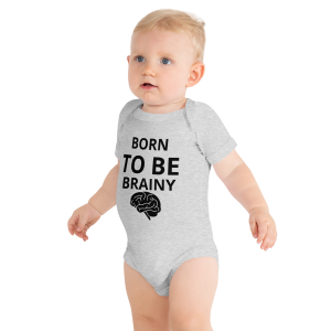 Born to Be Brainy Baby Short Sleeve One-Piece
