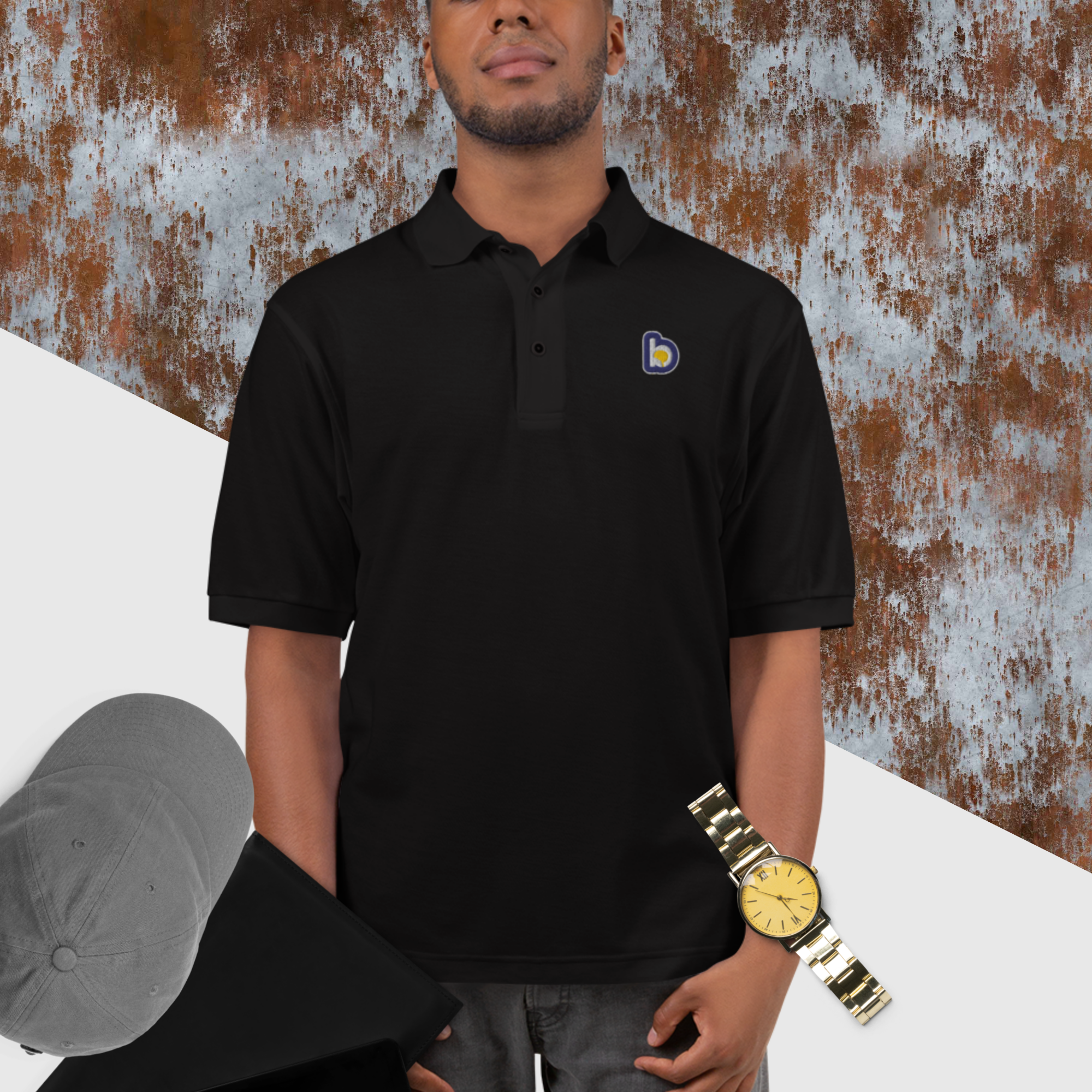 Brainy Style Men's Premium Polo