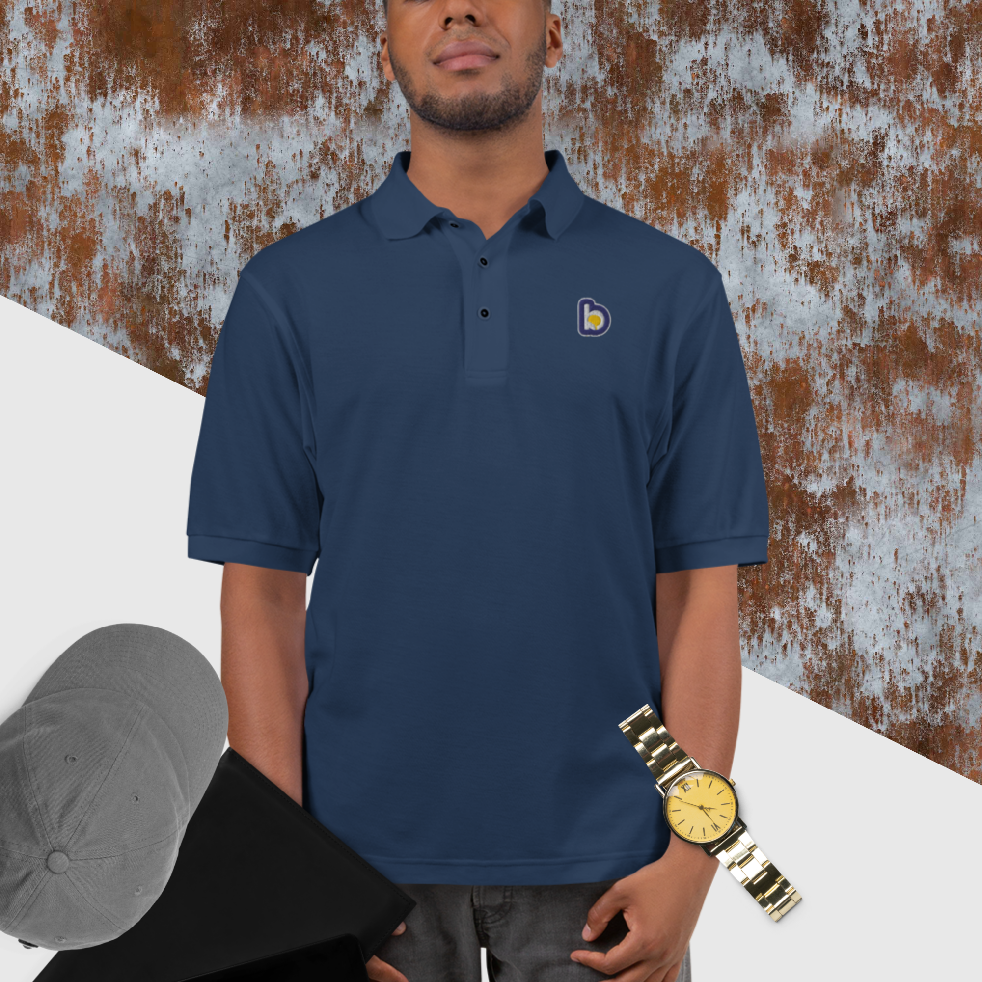 Brainy Style Men's Premium Polo - Image 4