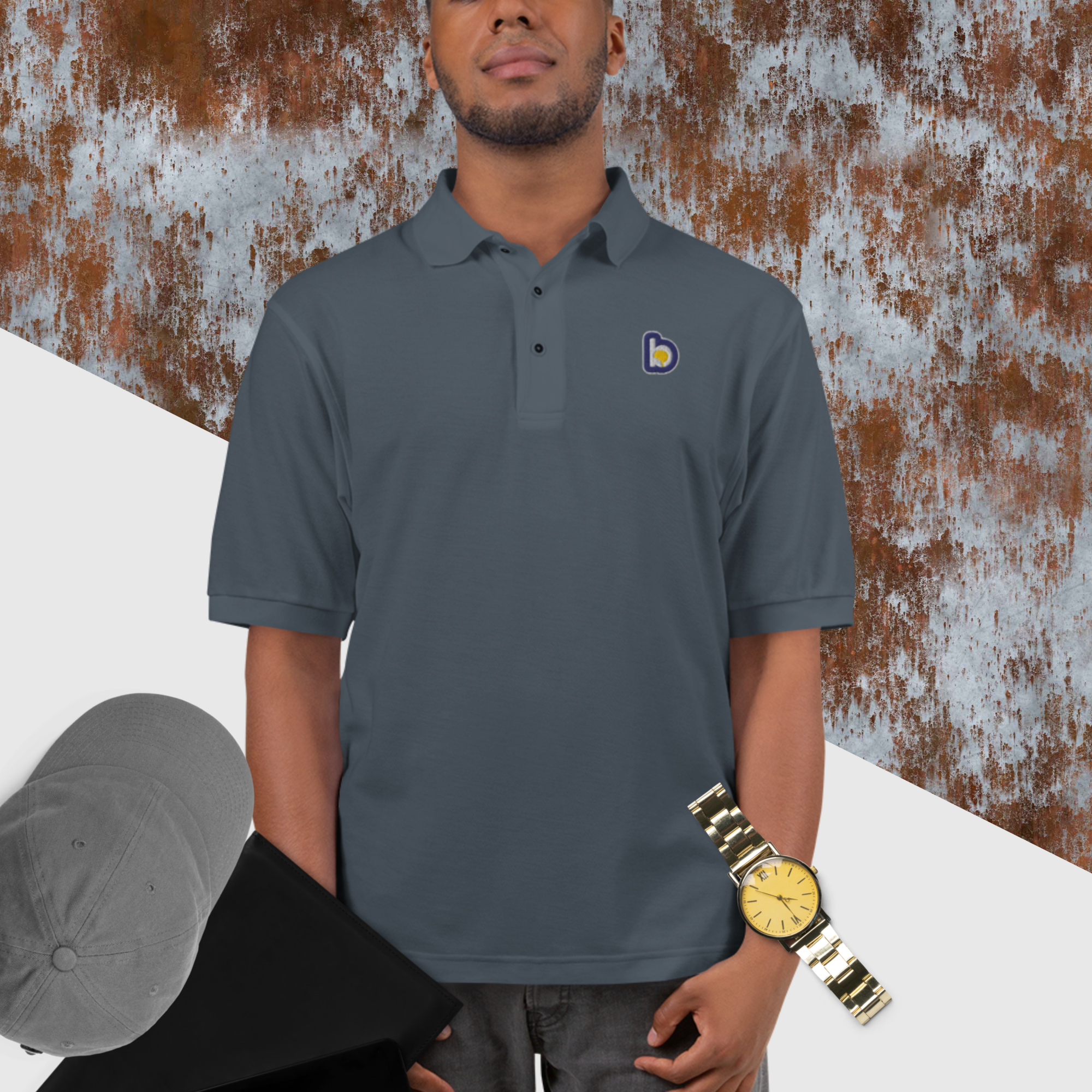 Brainy Style Men's Premium Polo - Image 2