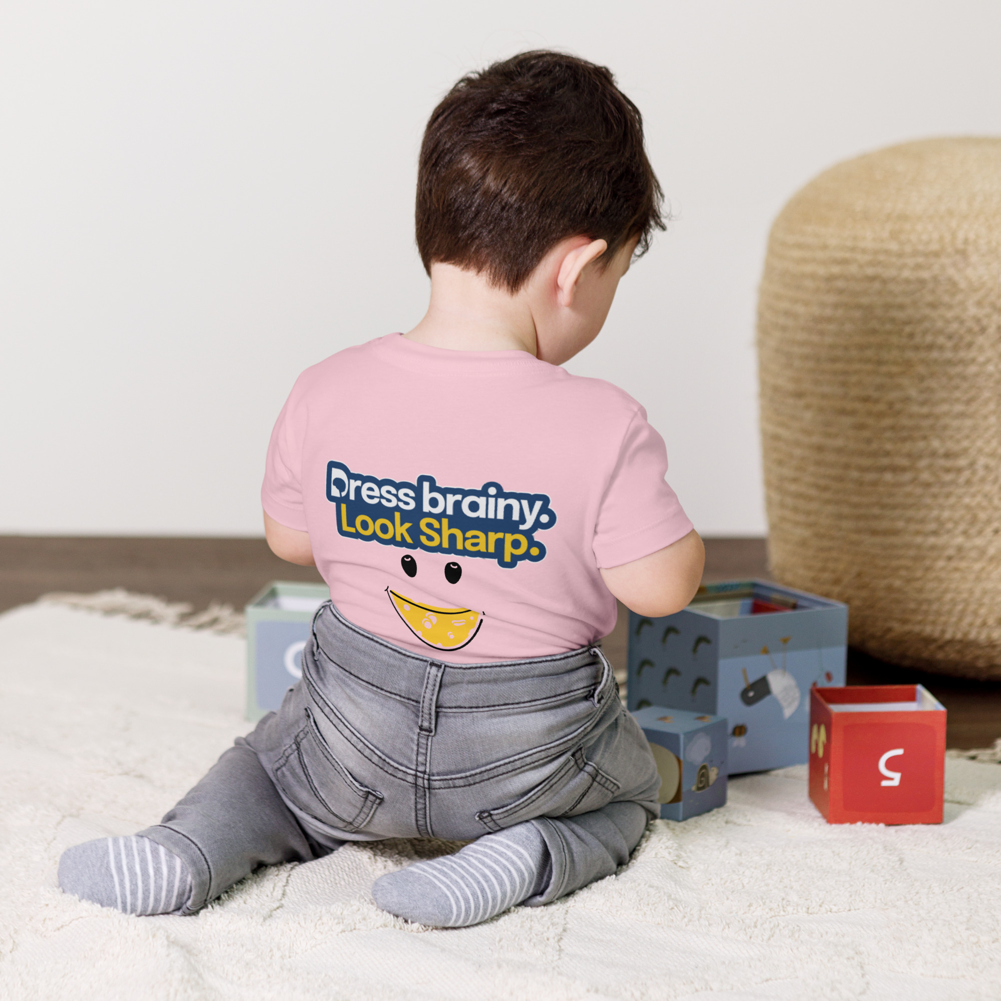Brainy Style Toddler Short Sleeve Tee - Image 4