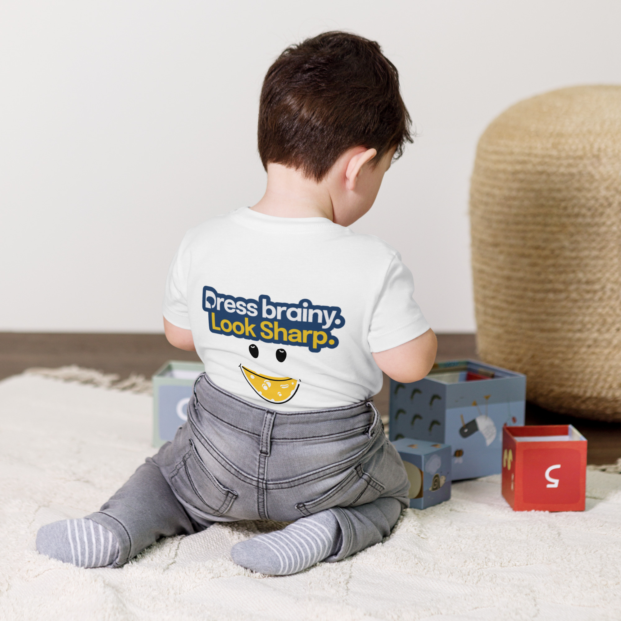 Brainy Style Toddler Short Sleeve Tee - Image 6