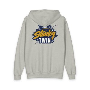 Stanley Twin Youth Zipped Hoodie — I Am a Stanley Twin Graphic Zip-Up