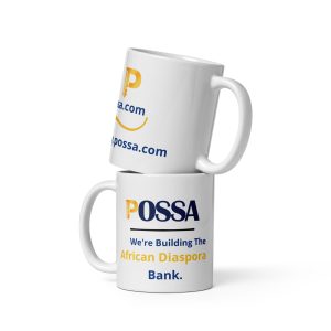 White glossy mug